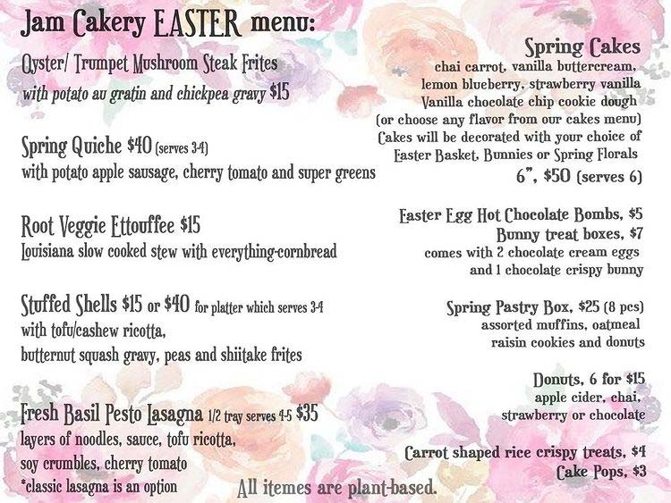 Easter Menu